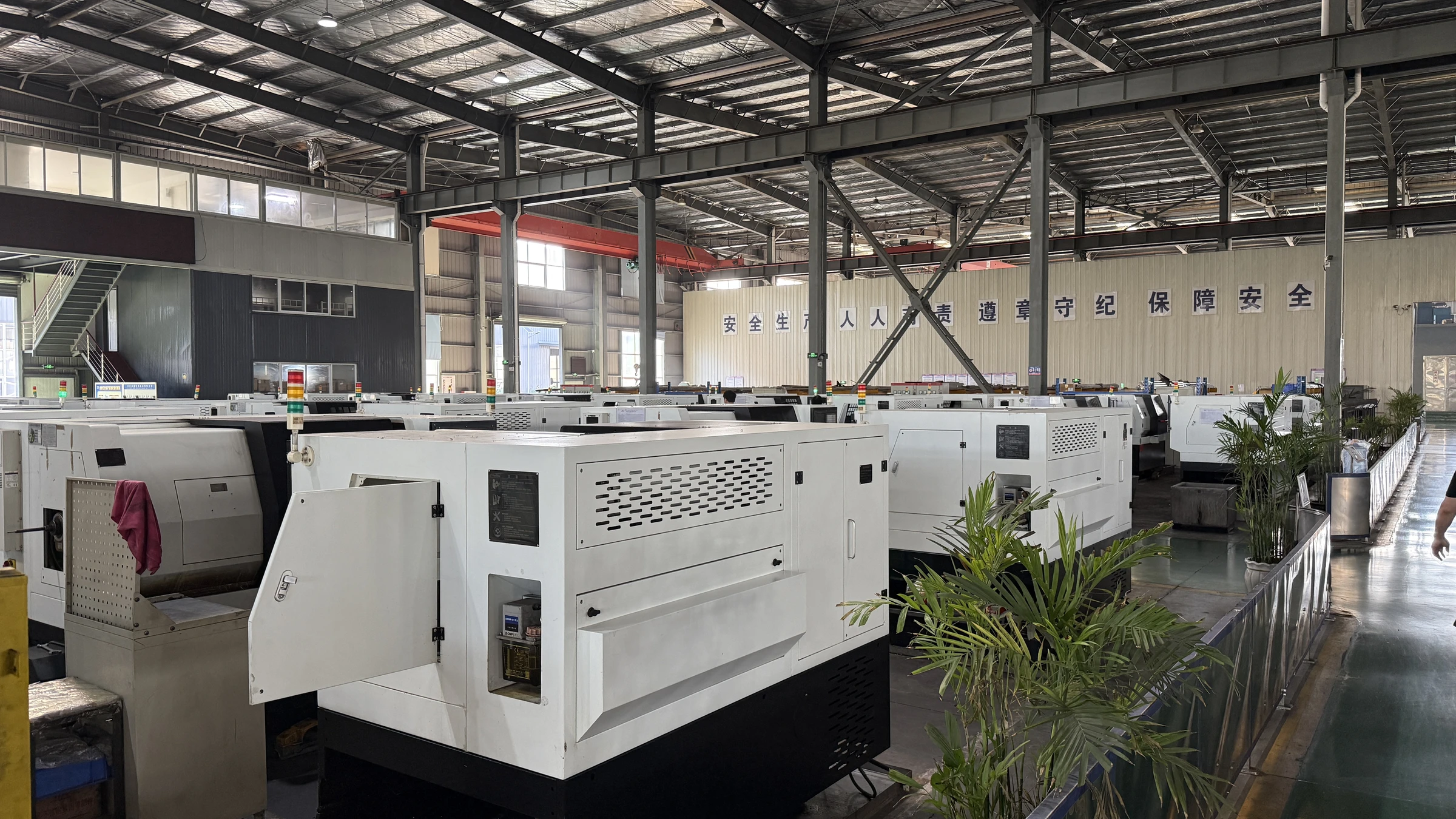 CNC machining workshop at a manufacturing partner